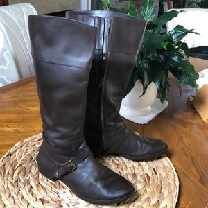 Ralph Lauren leather boots Brown
